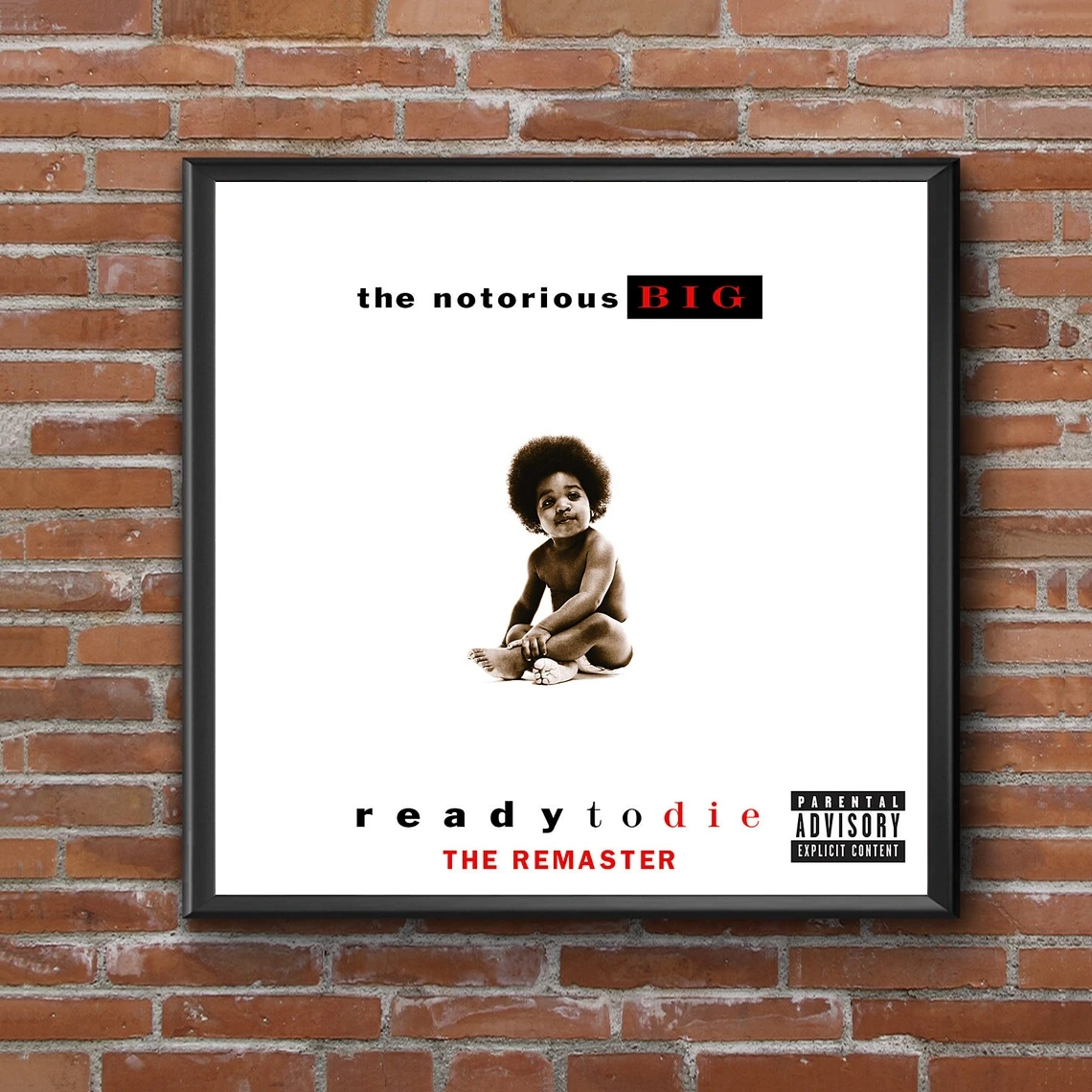 The Notorious B.I.G. Ready to Die Album Cover Poster Music Singer Star Canvas Poster Wall Painting Home Decoration ( No Frame )