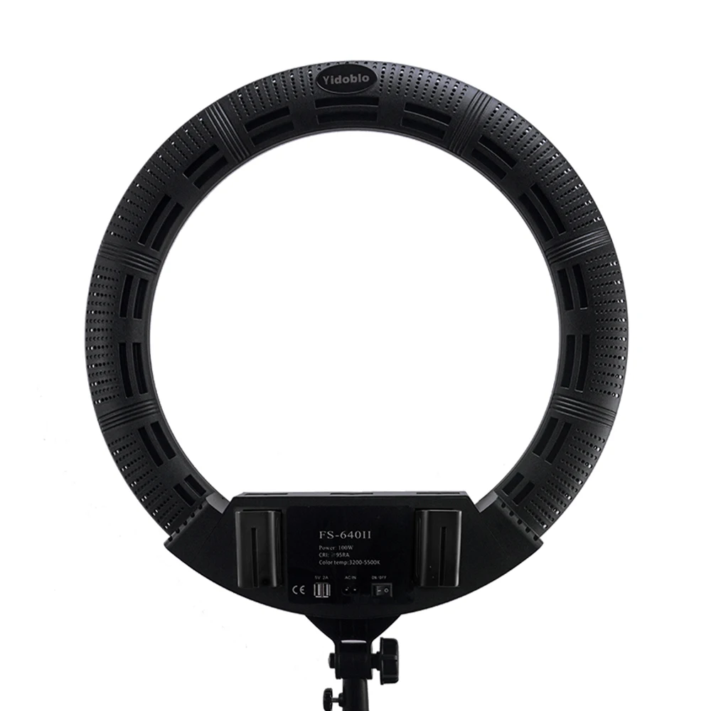 22 Inch LED Ring Light Led Lamp 100W Yidoblo FS-640SII with Mirror Make-up for Video Studio Photo Photography Lighting Live Show