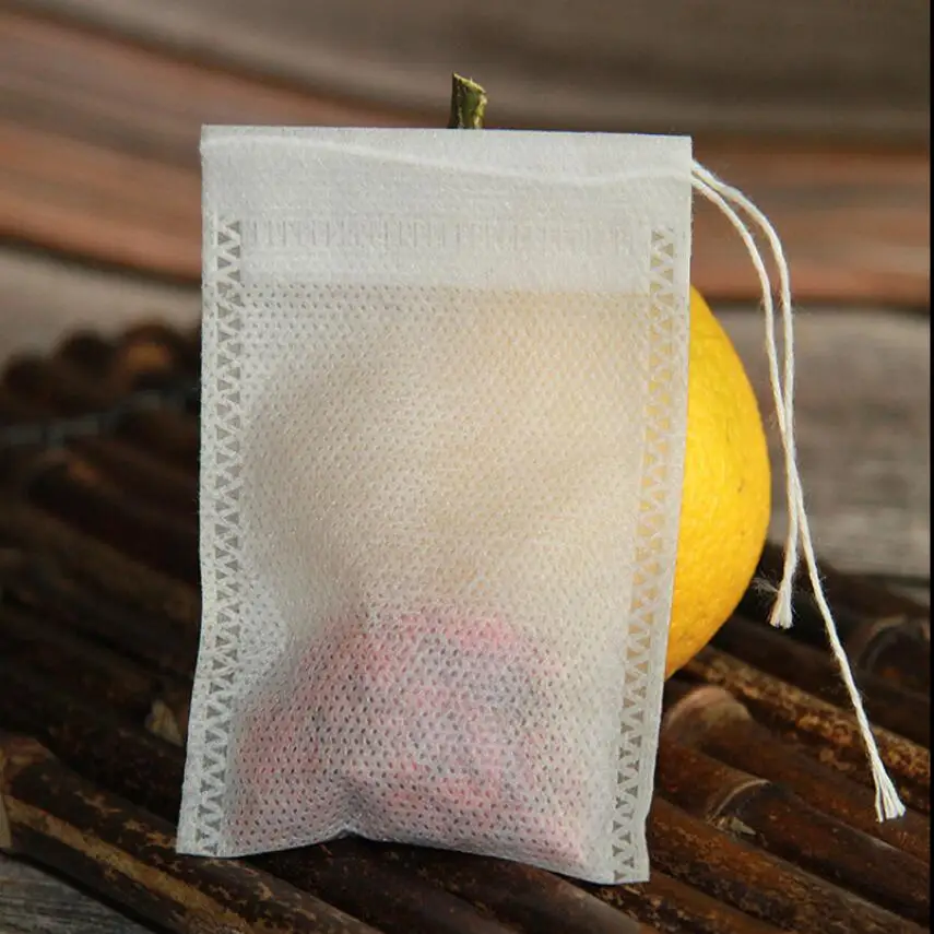 Tea Bag  6 X 8 5 X 7CM 500pcs Empty Scented TeaBag With String Heal Seal Filter Disposable Tea Bags for Herb Green Tea