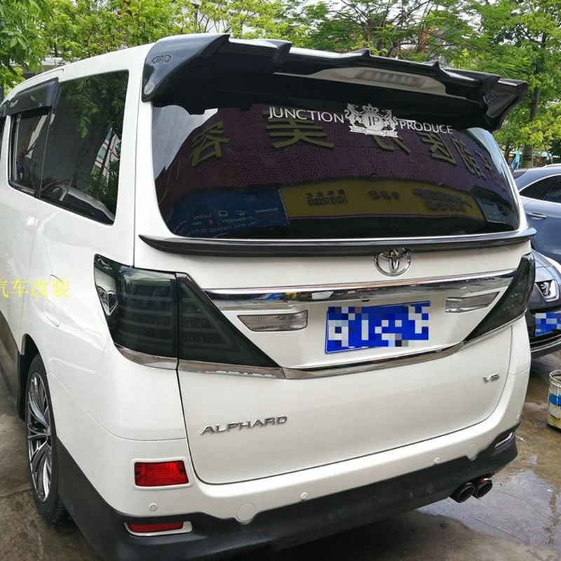 

Car Styling Carbon fiberTrunk Boot Wing Roof Lip Spoiler For Toyota Alphard 2012 2013 2014 2015