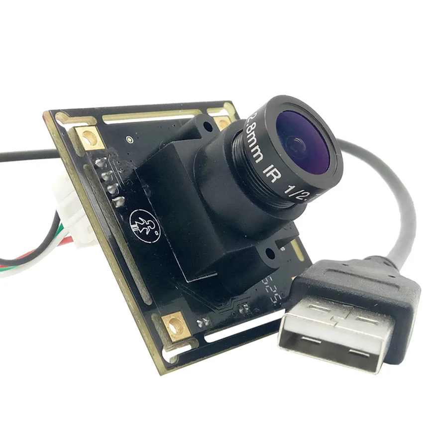 PU`Aimetis Industry CCTV Surveillance 1080P 2MP MJPEG 30fps High Speed 3MP 2.8mm 120degree Linux UVC Webcam USb Camera Module