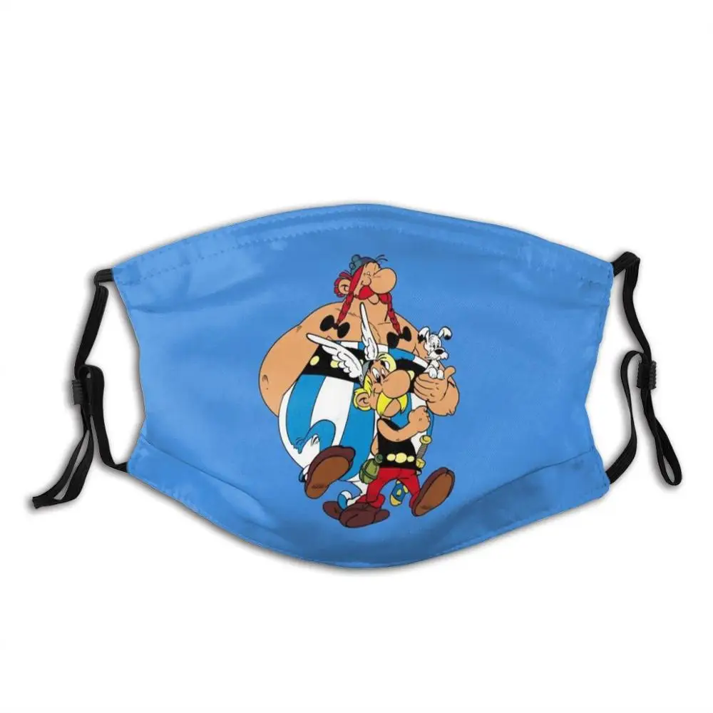 

The Adventures Of Asterix Shirt , Sticker , Mask Print Washable Filter Anti Dust Mouth Mask Asterix Obelix Dogmatix Adventures