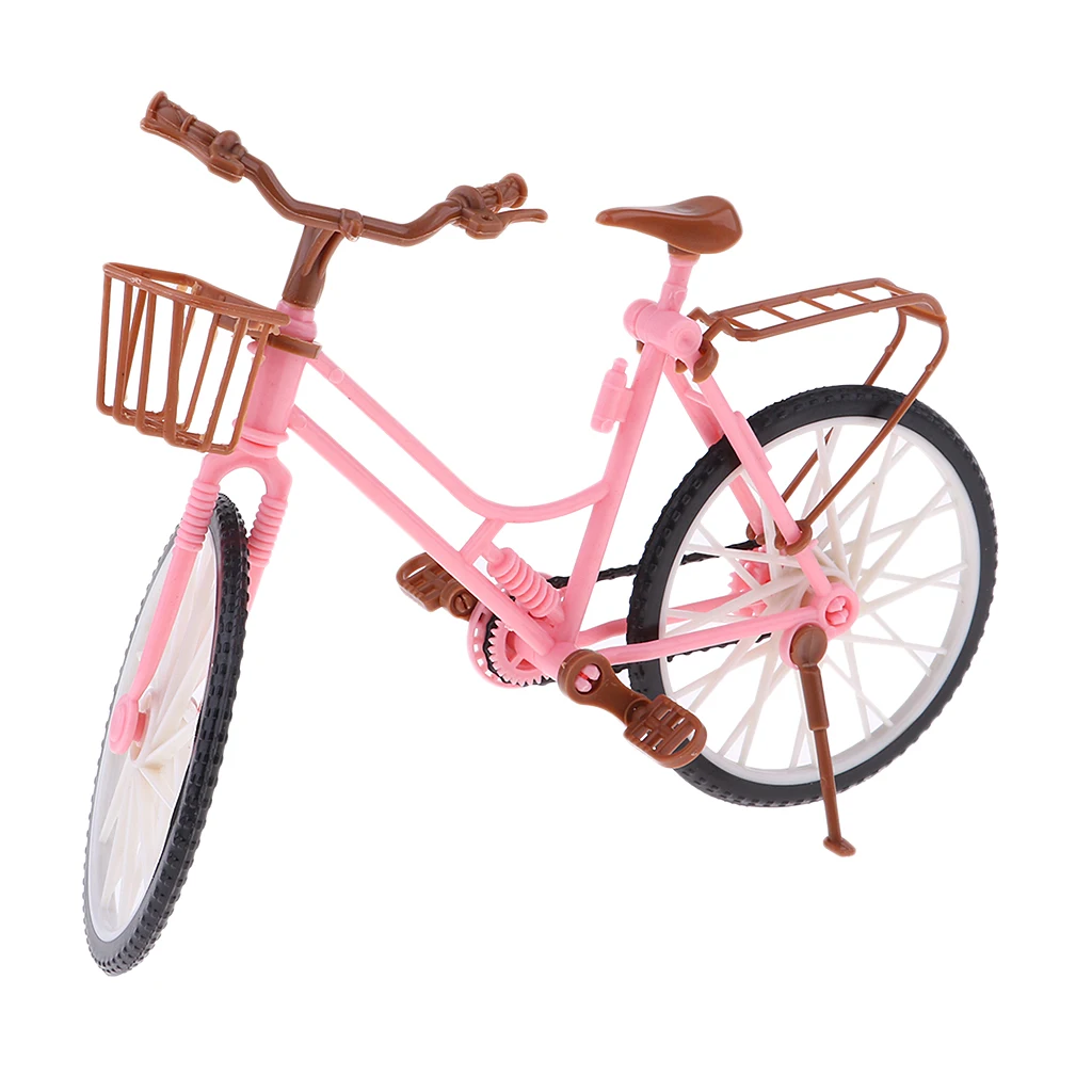 1/6 Scale Plastic Bike Bicycle Model for Dollhouse Accessory Toy