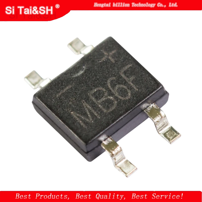 50pcs/Lot MB6S MB10S MB6F MB10F SOP-4 Bridge Rectifier