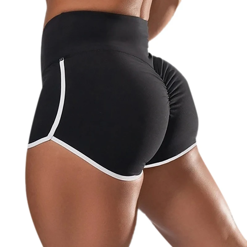 New Women Gym Fitness Tight-fitting Yoga Shorts Hip Elastic Sports Casual Women\'s High Waist Sports Short