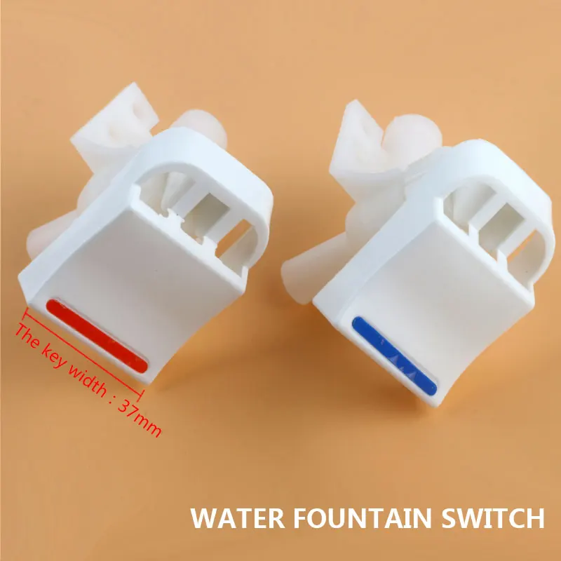 A Pair Water Dispenser Accessories Faucet Switch Hot And Cold Water Mouth Piano Key Press Type Horizontal Plate Fixed Width 37mm