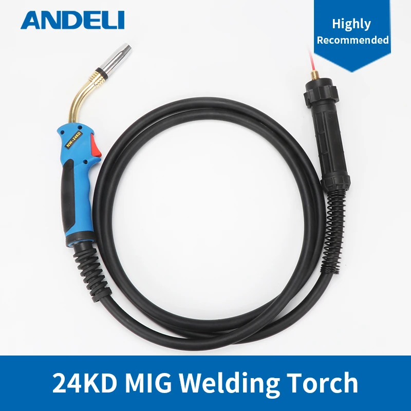 ANDELI Mig accessori per saldatrici 3M Binzel 24KD torcia MIG torcia con connettore Europ per saldatrice Mig