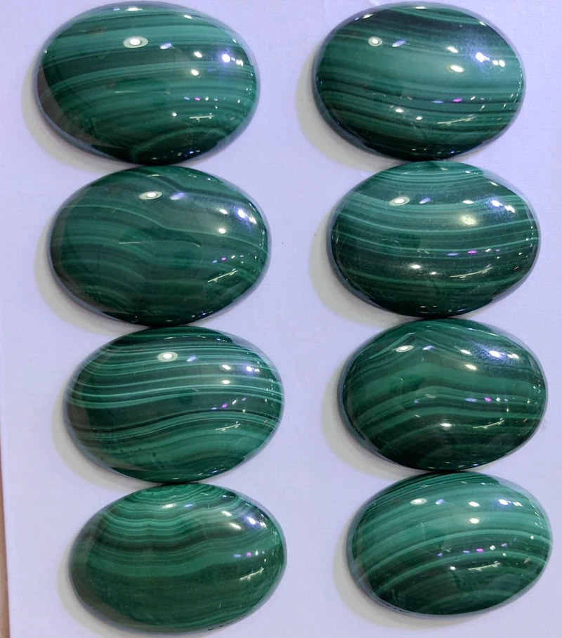 Sale 2ps/lot 100% Natural Malachite Bead cabochons,10x14mm 12x16mm 13x18mm 15x20mm,30x40mm Oval Gem stone Cabochon Ring Face