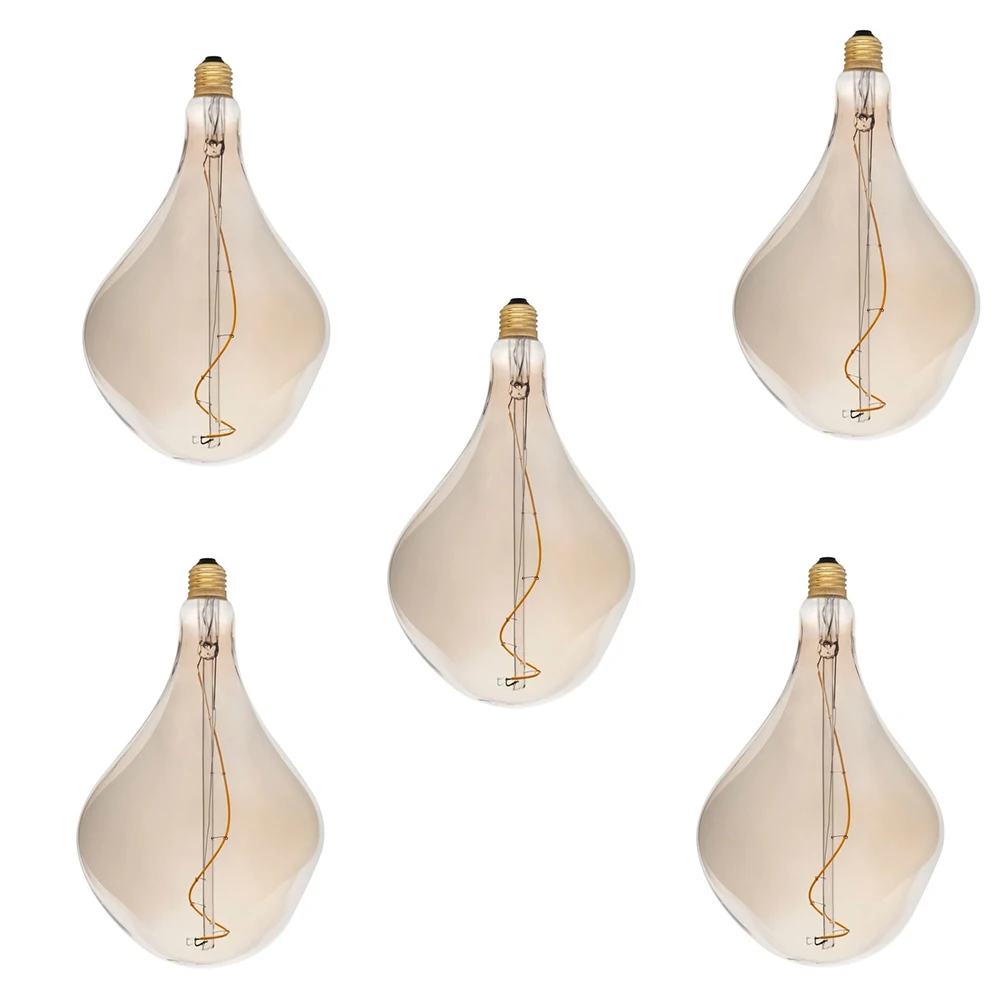 4W 2200K Retro Shaped LED Energy-Saving High-Bright Home Decoration Lamp According To The Table High-Altitude Rope Glass Flyover