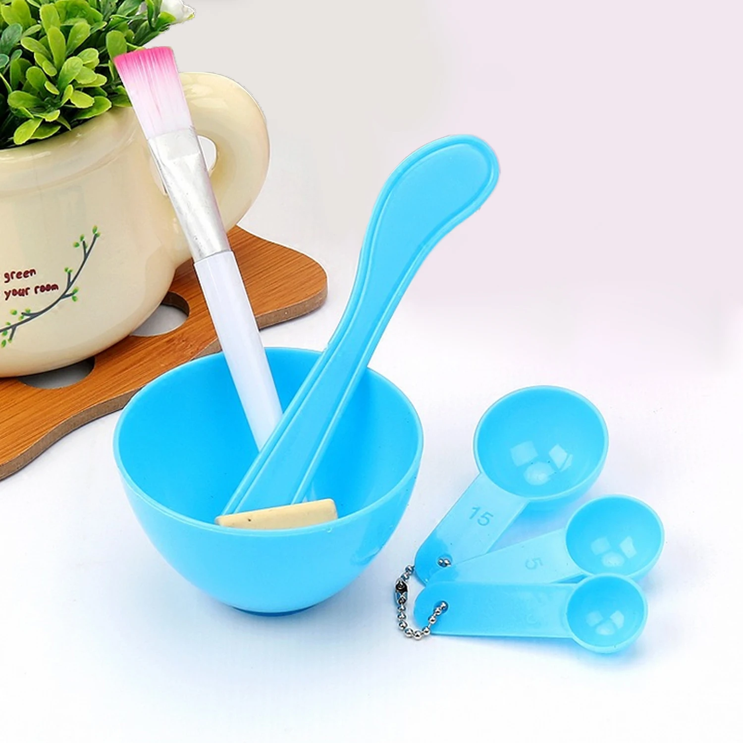 DIY Face Mask Mixing Bowl Brushes Spoon Tools Set Home Facial Eye Body Mask Mud Mixing Lady Mask Mixing l Face Care Applicator