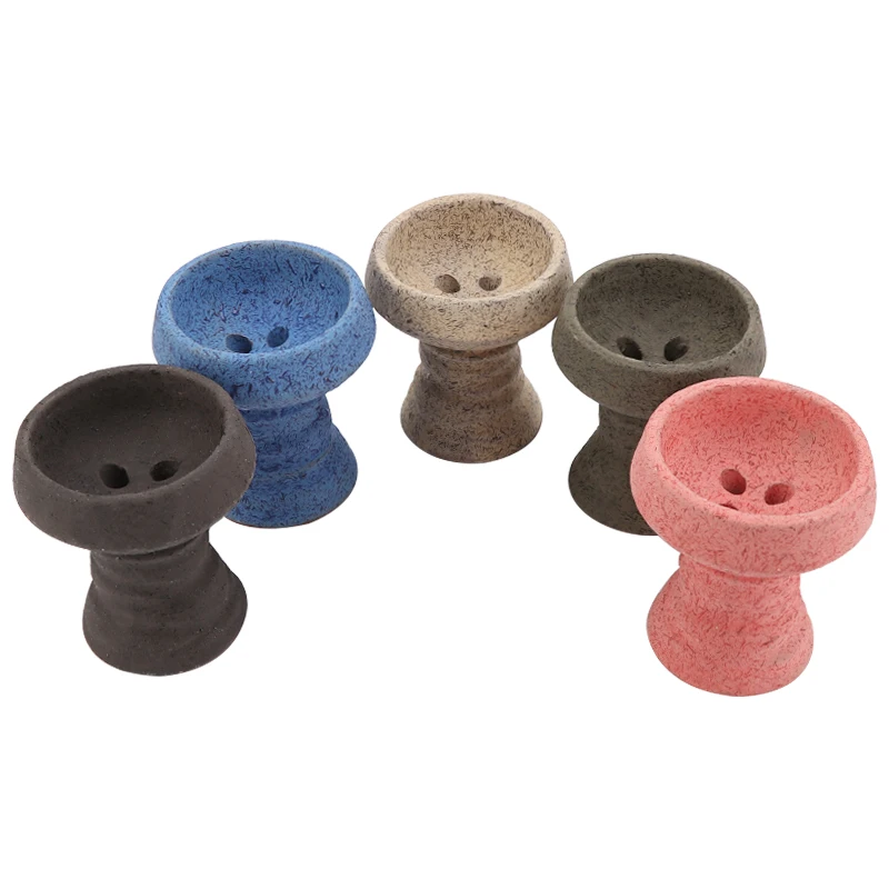 

New Hookah Bowl Complete Ceramics Shisha Bowl Mixed Color Nargile Sheesha Narguile Chicha Cachimbas Water Pipe Accessories