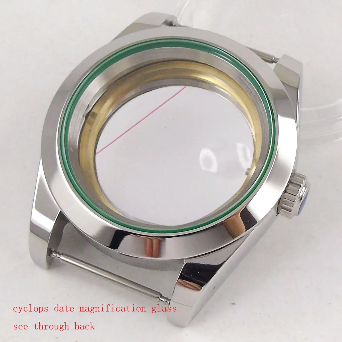 39mm/36mm Sapphire Watch Case Parts Fit For NH35 NH36 Miyota8215 821A 8205 ETA2836 ST1612 Mingzhu/DG 2813 3804 Polished Bezel