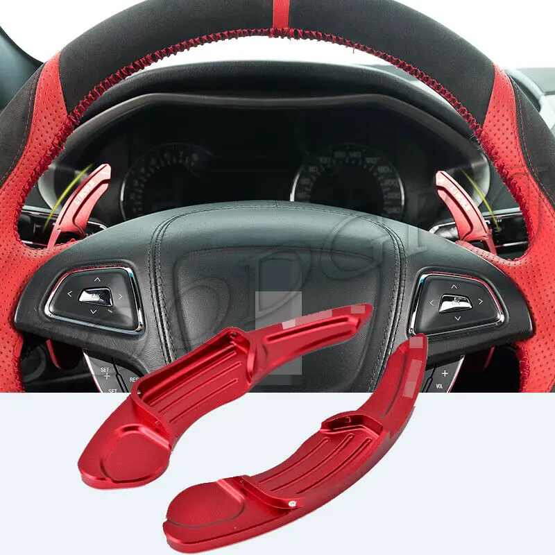 Fits For Lincoln MKZ 2017-2020 Car Aluminum Steering Wheels Shift Paddle Shifter Extension Moulding Styling Accessories 2PCS