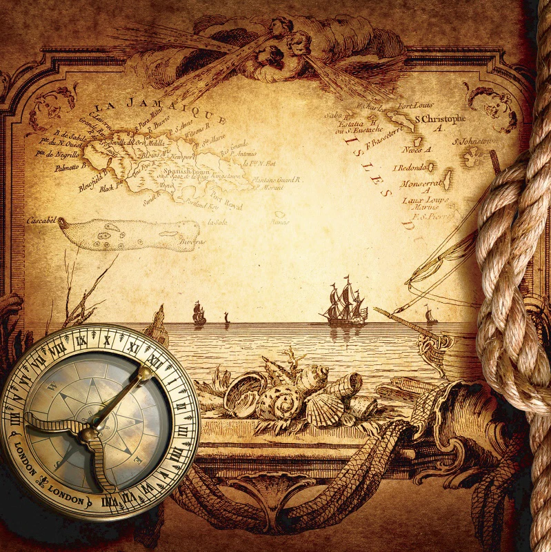 Laeacco Old Vintage World Ship Maps Navigation Home Party Decor Pattern Photographic Background Photo Backdrop For Photo Studio