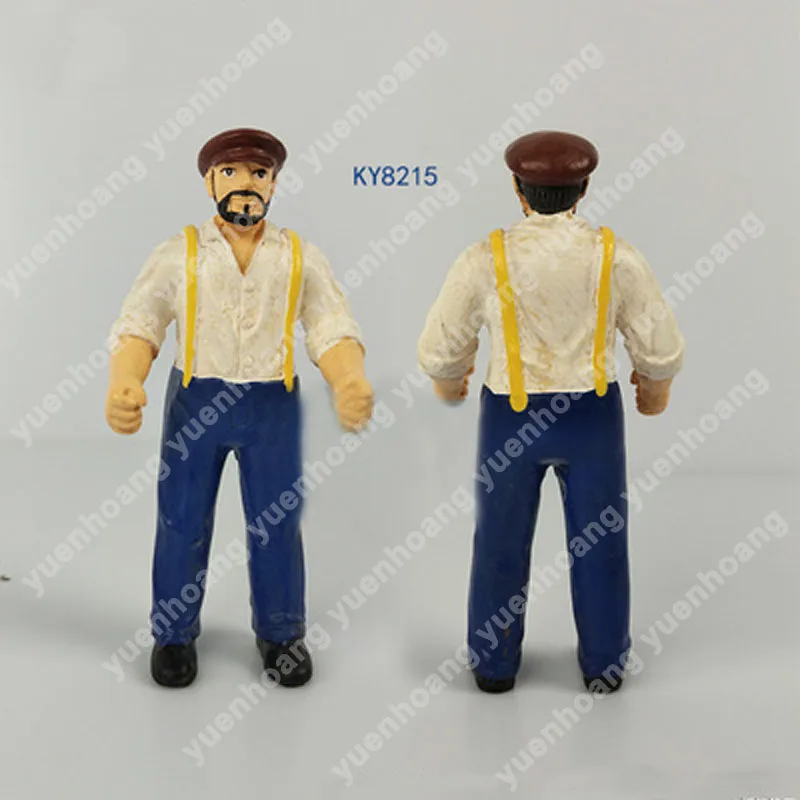 1PCS 1:25 Ratio High Imitation Durable Resin Simulated Captain Sailor Doll Figure for RC Model Fishing Scale Boat Working Ship