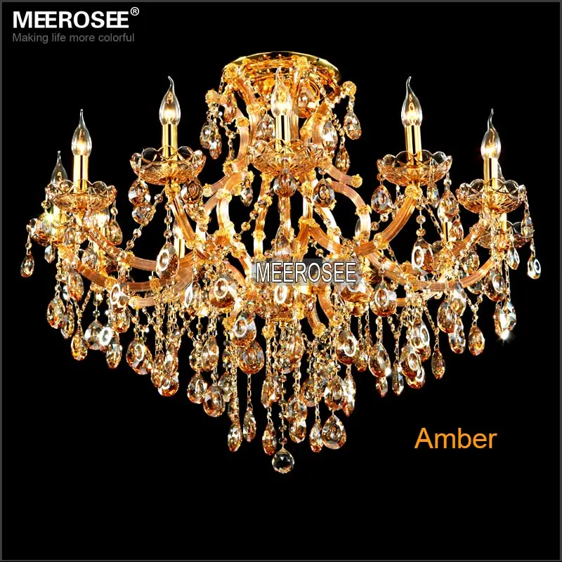 

Transparent Large Crystal Chandeliers Deckenleuchten Fixture Hotel Maria Theresa Crystal Pendelleuchte Light for Lobby Foyer