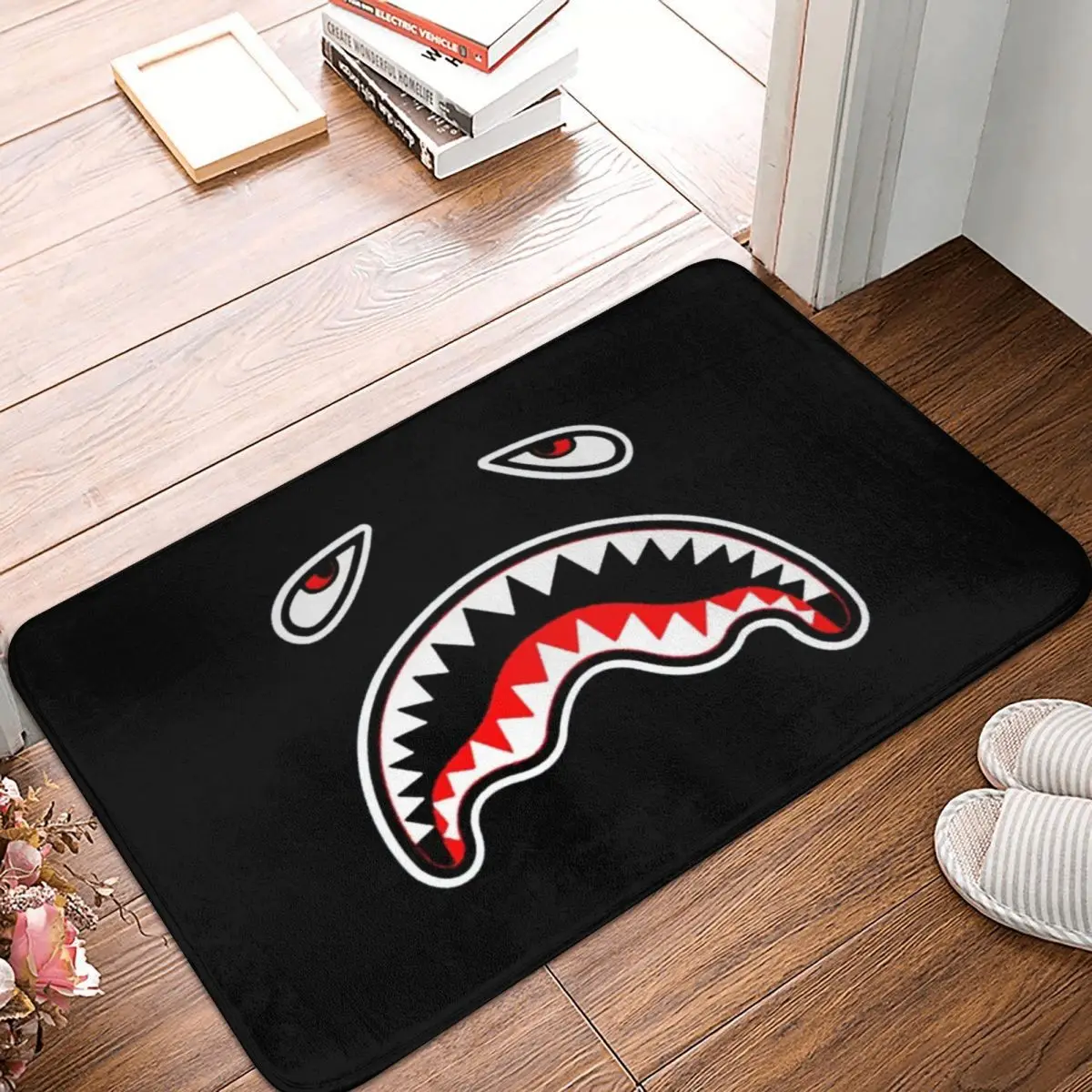 Shark Teeth Doormat Rug carpet Mat Footpad Polyester Anti-slip durable Front Room Corridor Kitchen Bedroom balcony toilet