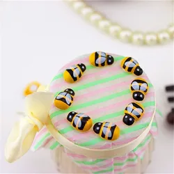 50pcs 100pcs/lot Bee Wooden Mini DIY Scrapbooking Easter Decoration Home Wall Decor Birthday Party Decorations  Bee Wooden