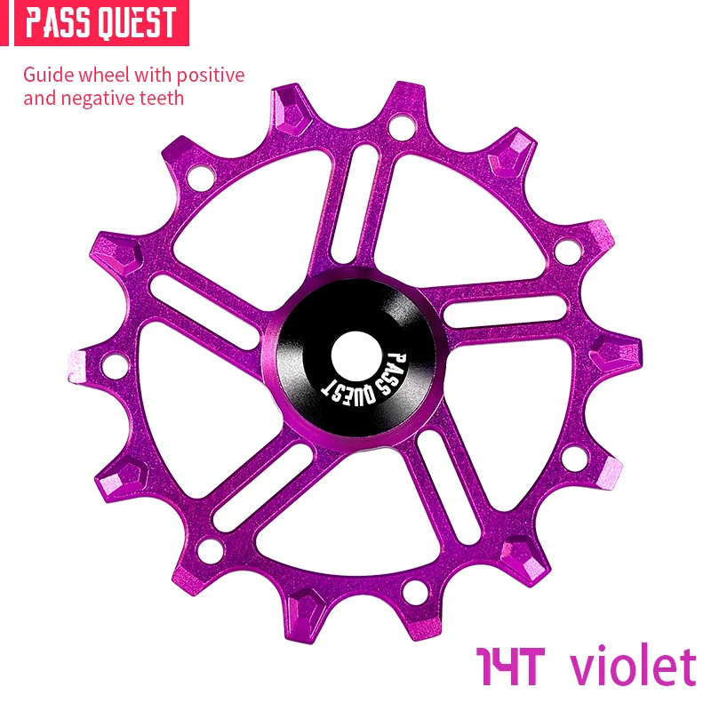 New PASS QUEST 12T/14T METEOR Narrow/Wide Derailleur Gear guide wheel 5mm Center Diameter bike accessories