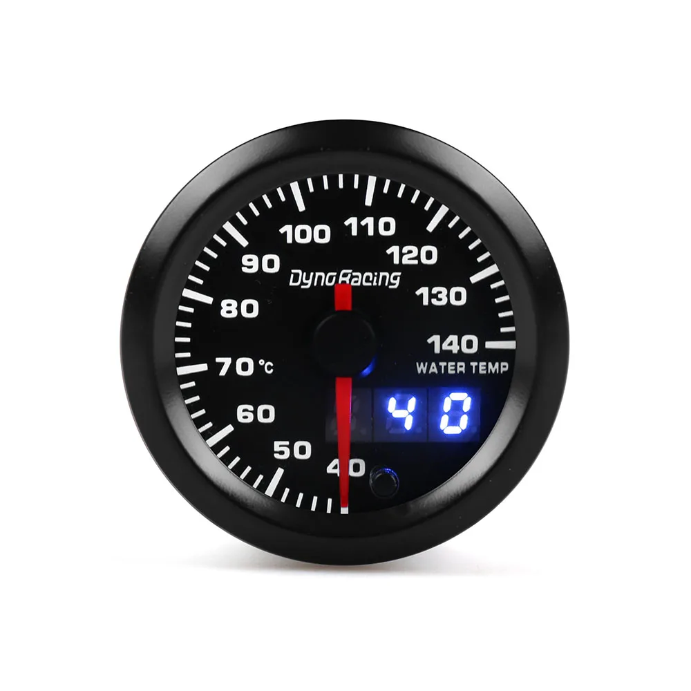 2 "52mm 7 Kleuren LED Dual Display Boost gauge watertemperatuur olietemperatuur oliedruk Voltmeter luchtbrandstofverhouding EGT Toerenteller Auto Gauge