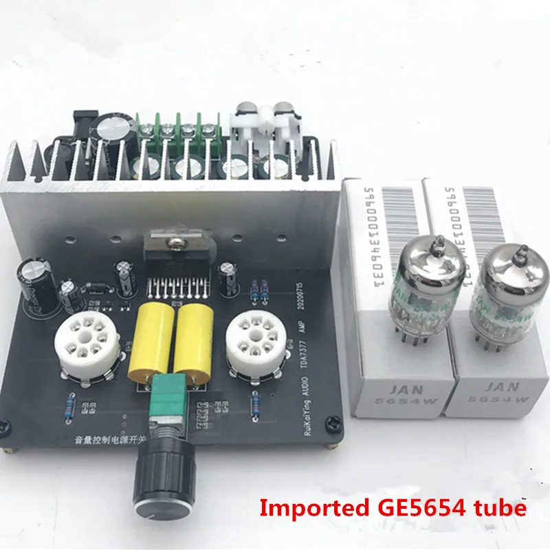 

DC12-18V 15W TDA7377 Power Amplificador Board GE5654 Tube Amplifier Valve Vacuum Tube Bile Pre Amplifier Audio Amplifier board