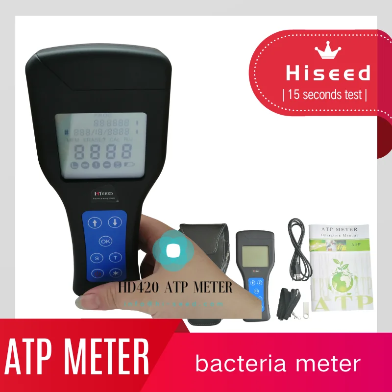 ATP Fluorescence Handheld Microbial Bacteria Food Tableware Surface Cleanliness Rapid Detector