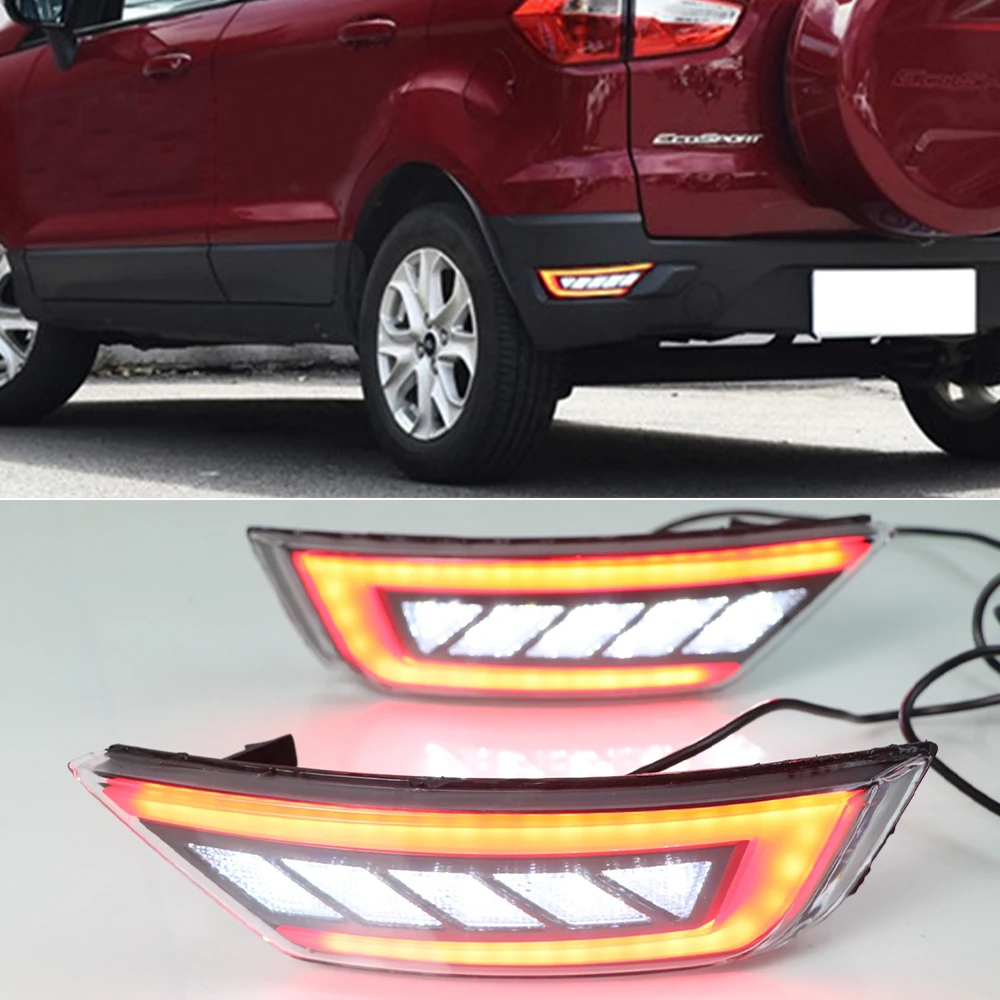 

12V LED Rear Bumper Reflector Lights For Ford Focus 2 Hatchback 2009 - 2019 MK2 Escape Kuga Brake tail turn signal Fog Lamp