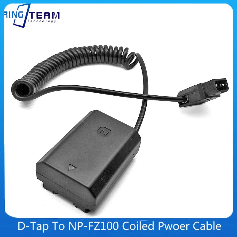 

NP-FZ100 D-Tap Coiled Cable Adapter DC Coupler For Sony ILCE-9 ILCE-7M3 ILCE-7RM3 ILCE-7C Cameras