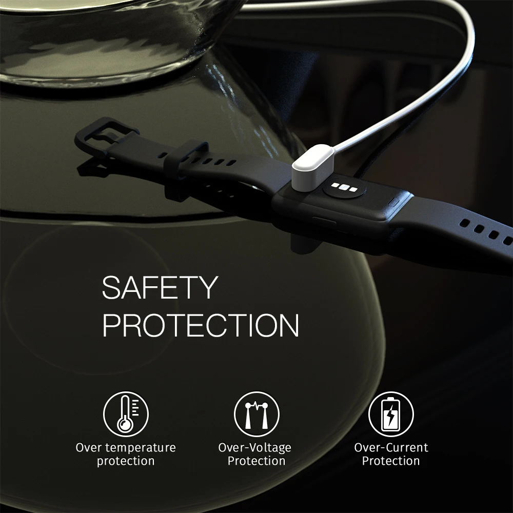 1 متر USB كابل شحن سلك الحبل المحمولة لهواوي الفرقة 7 6/ساعة صالح/الشرف الفرقة 6/ساعة ES/أطفال ساعة 4X/S-TAG