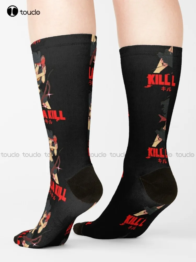 Ryuko Matoi kill la kill anime manga ryuko Socks baseball socks Personalized Custom Unisex Adult Teen youth Socks Fashion new