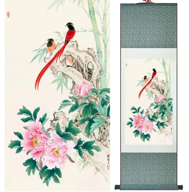 

Flower and birds painting Chinese wash painting home decoration painting Chinese traditional art panting No.32703