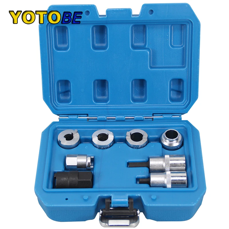 8Pcs Suspension Strut Nut Sockets Removal Disassembly Tool Set Damping Screw Tightening Car Repair Tool