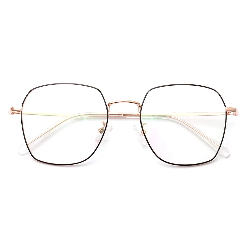 Star Large Frame Glasses Frame Trendy Polygon Myopia Glasses Rim Full Frame Can Be Equipped with Anti-Blue Ray Lens