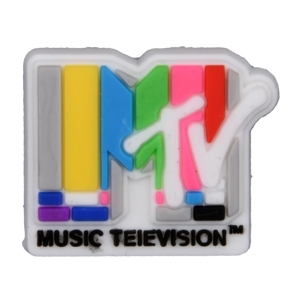 カラフルなPVCシューズチャーム、rubikのキューブシューズの装飾、オートバイのサンダルアクセサリー、芸術、人気セール、1個