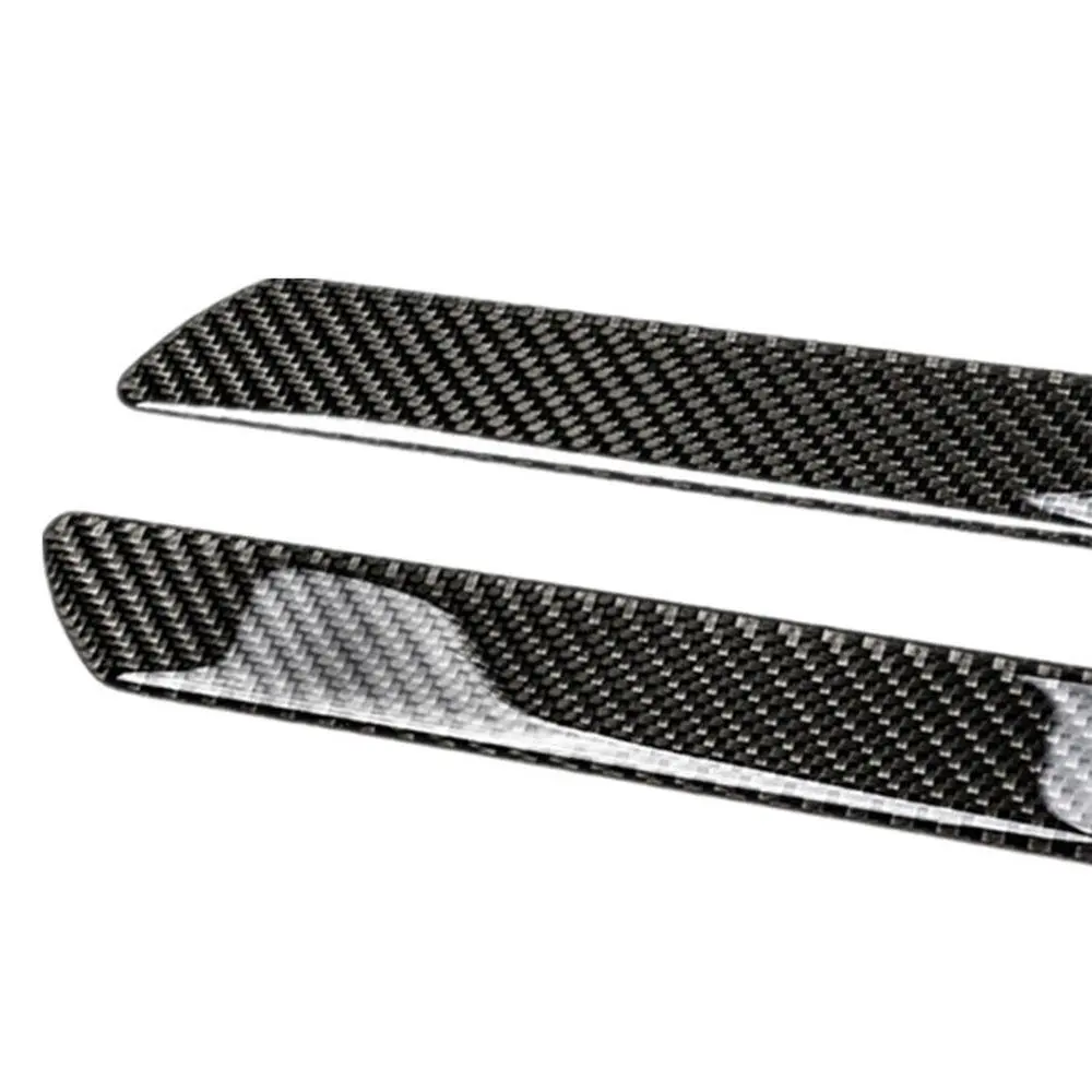 Car Door Sill Scuff Plate Universal Carbon Fiber Auto Entry Threshold Cover Panel Step Protective Decorative Sticker Guard