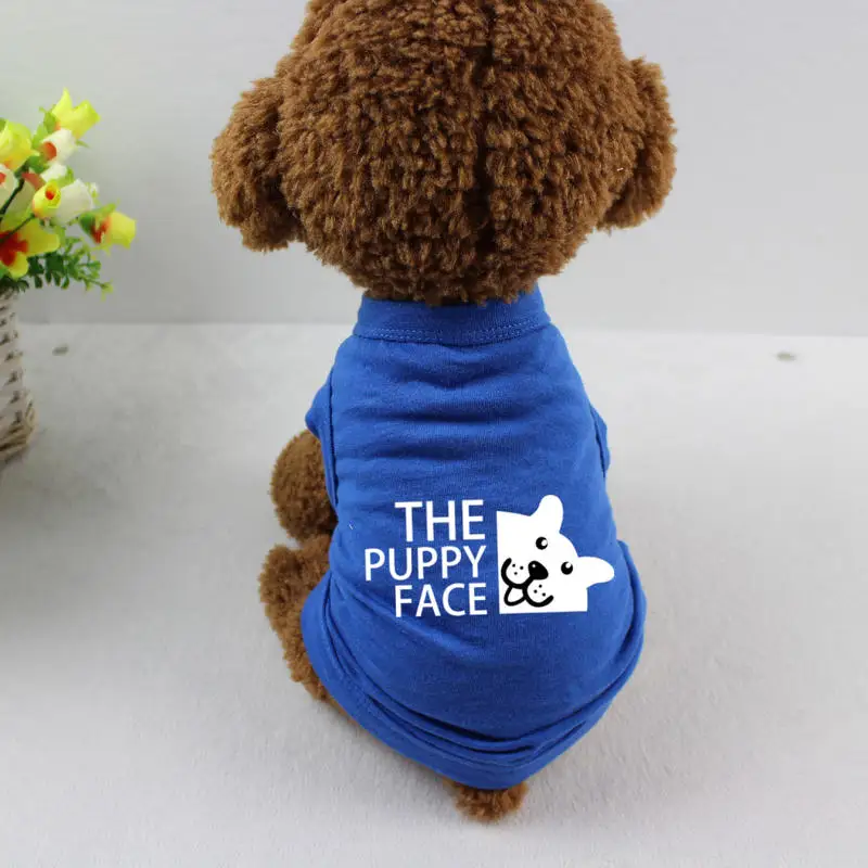 Puppy Clothes Summer Thin Dog Vest  Sweater Pet T-shirt For Small Medium Dog Clothes 100% Cotton Comfortable  Ropa Perro