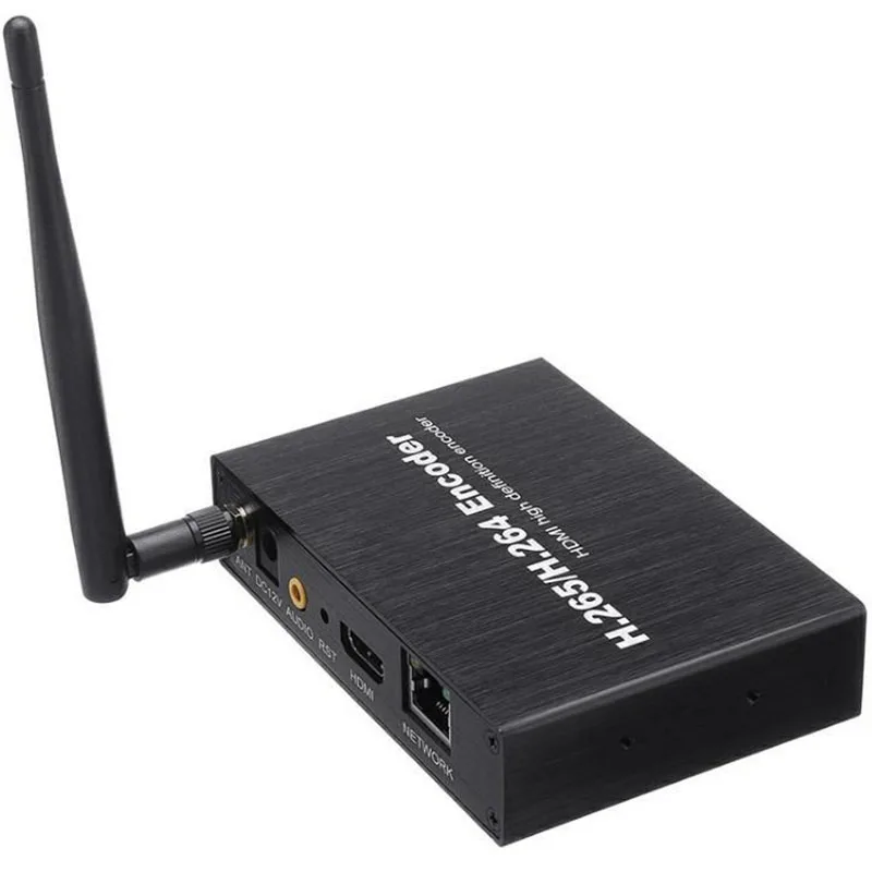 Codificador ip para vídeo, wi-fi, youtube, streaming h264, h.265, hevc, rtmp, rtsp, compatível com codez iptv