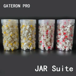 gateron Milk yellow pro mechanical keyboard switch Pro red switch game office keyboardFactory lubrication 3pin5pin jar packaging