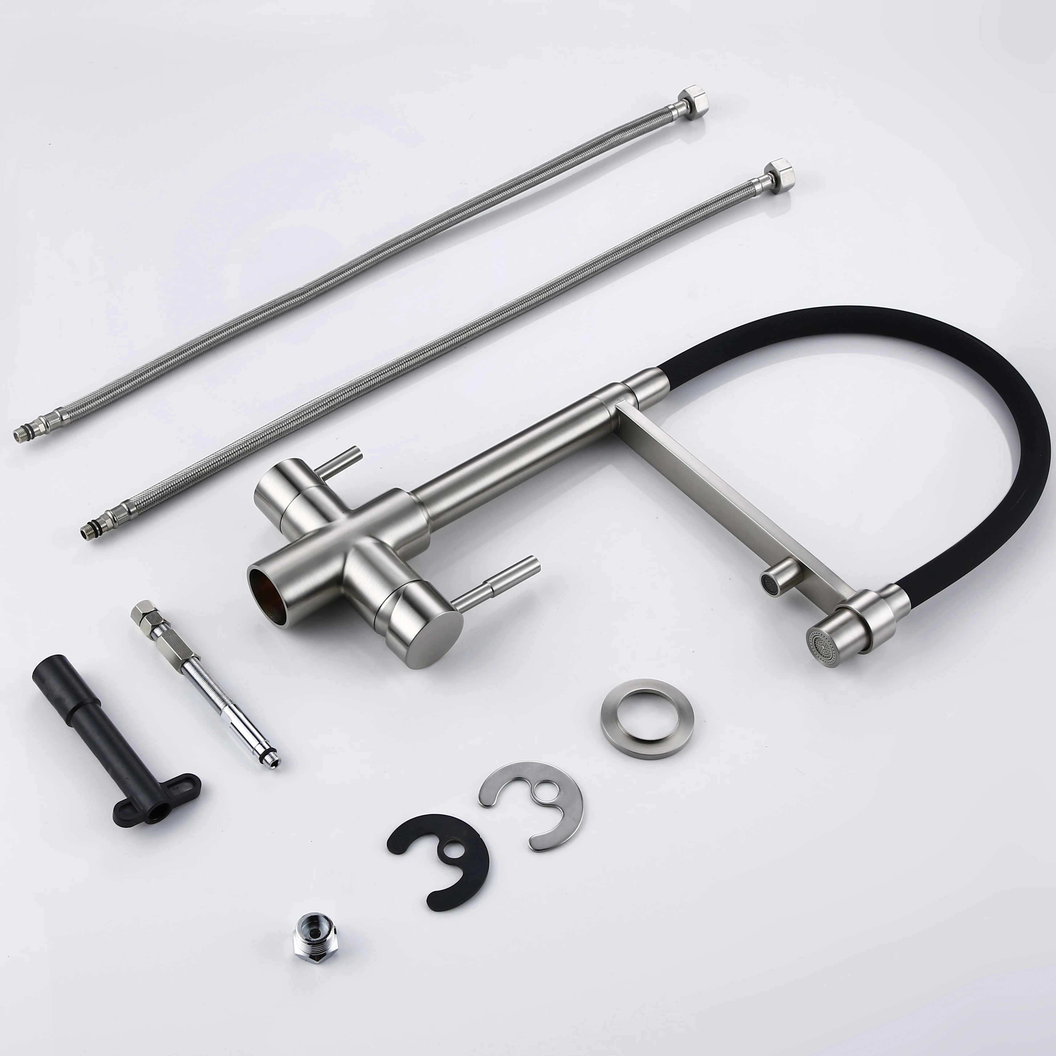 Keuken Mengkraan 3 Manier Osmose Water Filter Keuken Tap 3-In-1 Reverse Tri Flow In Geborsteld nikkel Rvs