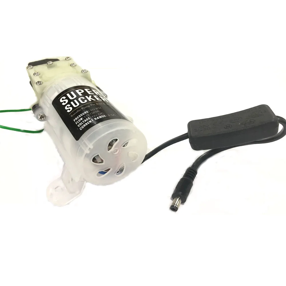 KegLand Siphon Pump (12V, 3.5A,4.0LPM, 90psi) Including Power Supply(CE,UL,SAA)