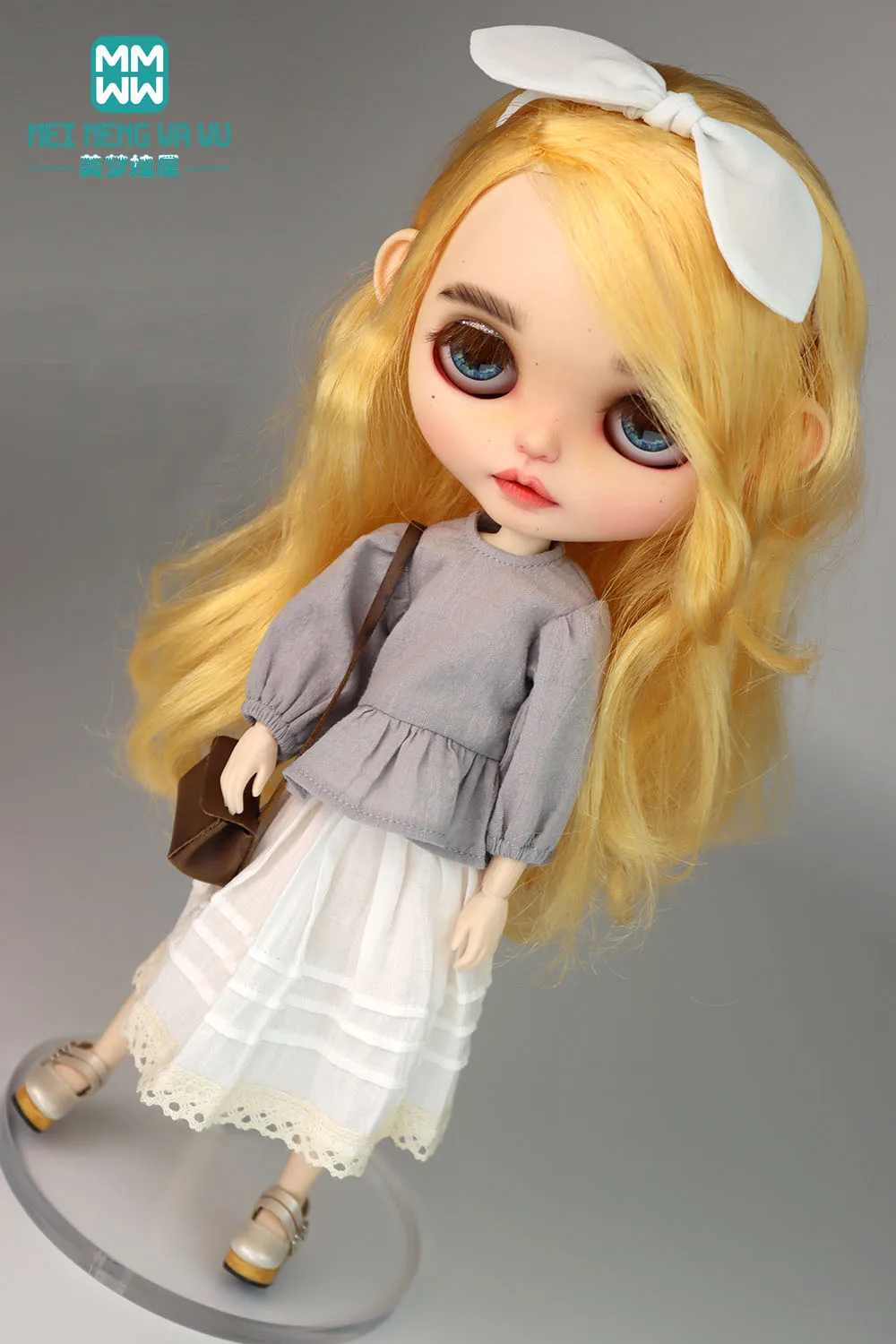 Doll clothes Fashion flared sleeve shirt, long skirt for 28-30cm Blyth Azone OB22 OB24 Toys doll accessories