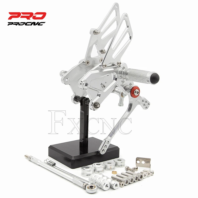 

For Suzuki SV650 SV650S 2015-2018 2016 17 Motorcycle Rearset Footrest Footpeg Adjustable Aluminum Rear Set Footrest Foot Peg