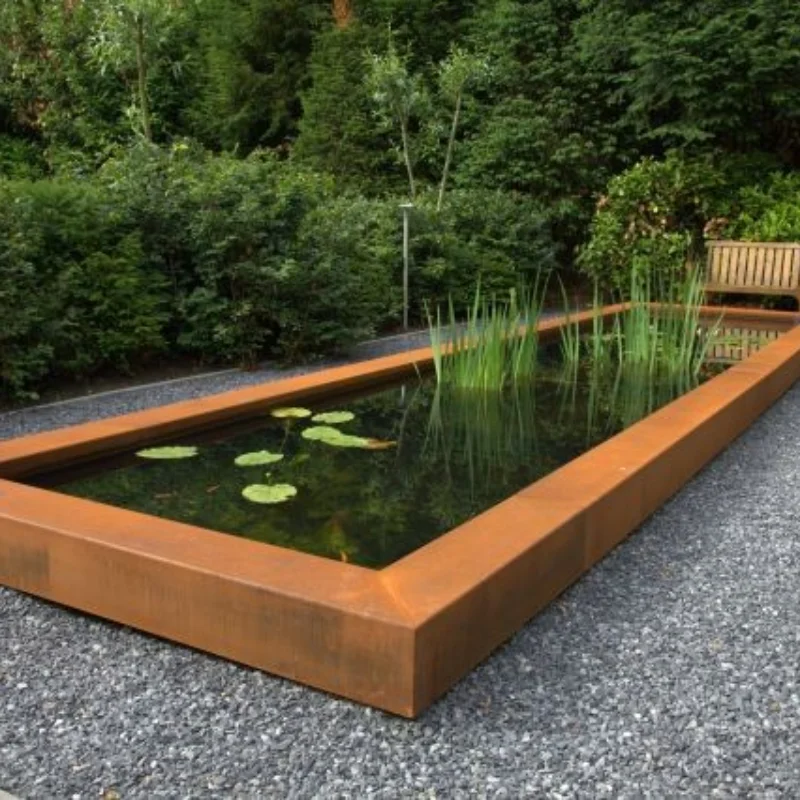 best supplier corten steel pond water feature for garden/patio