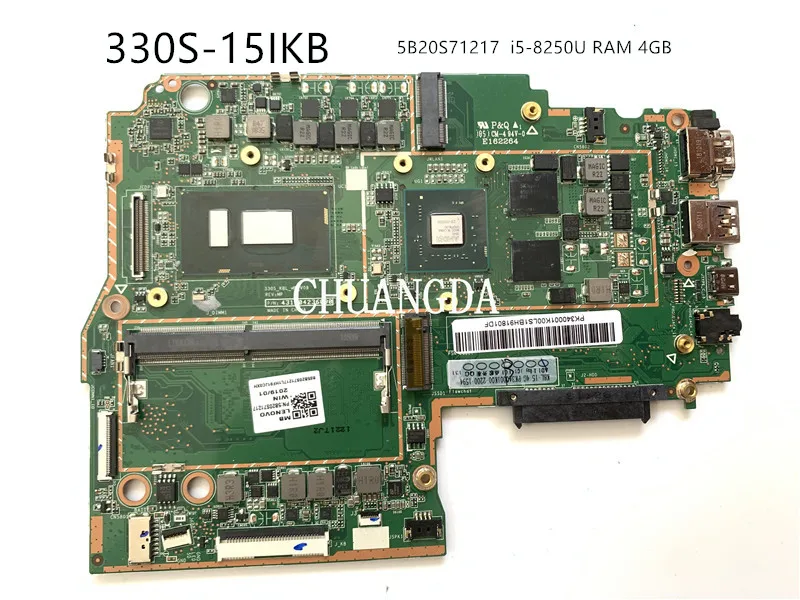 for Lenovo Ideapad 330S-15IKB motherboard 330s 330S-KBL 5B20S71217 motherboard i5-8250U RAM 4GB RV2G 100%