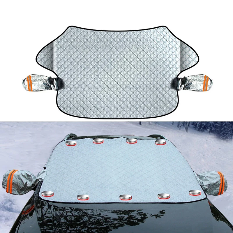 Car Snow Cover Car Cover Windshield Sunshade Outdoor Waterproof Anti Ice Frost Auto Protector Winter Automobiles Exterior Cover