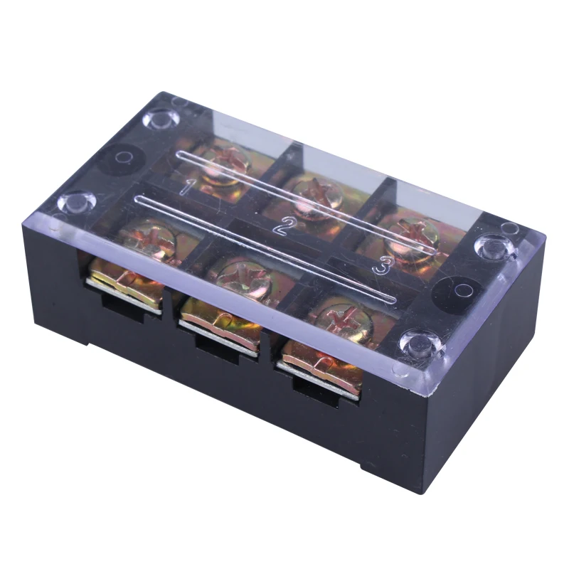 3-Bit General Purpose Wiring Row 45A Copper Flame Retardant Wiring Terminal Wiring Board Terminal Strip