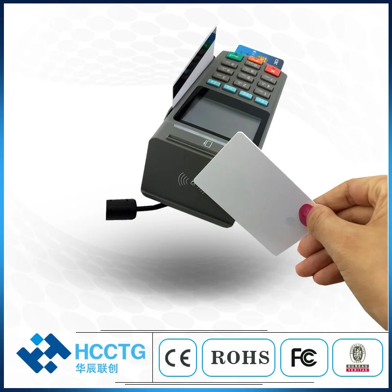 스마트 카드 리더 모두 1 데스크탑 보안 전자 지불 ATM POS USB 핀 패드 LCD 디스플레이 Z90PD