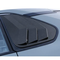 For Toyota RAV4 2019 2020 2021 2022 2023 Carbon Fiber Look Style Car Side Window Scoop Cover Five Slot Open Louvers Cover Vent