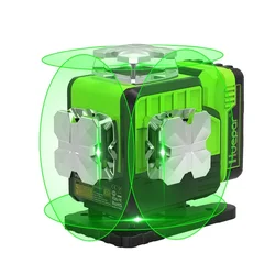 Huepar P04CG 16 linee incrociate Osram Green Beam Bluetooth e funzioni di controllo remoto livelli Laser 4D con custodia rigida