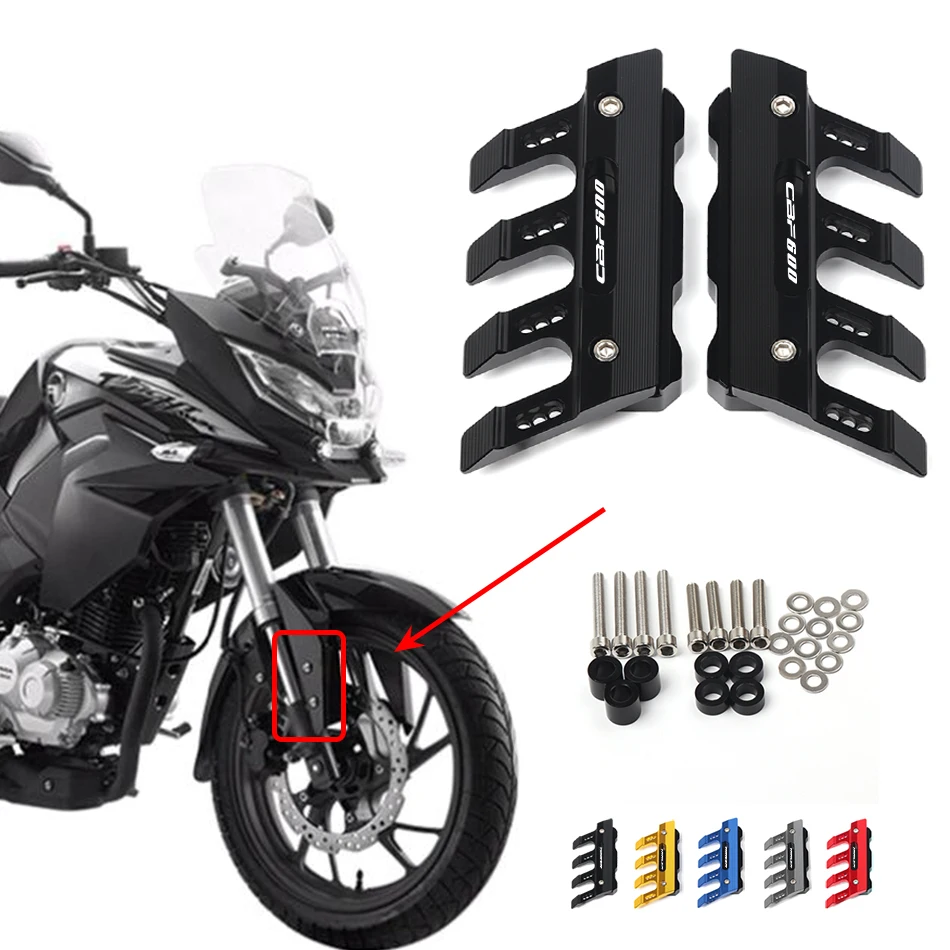 For HONDA CBF600 CBF600S CBF190R Motorcycle Mudguard Front Fork Protector Guard Block Front Fender Anti-fall Slider Accessories